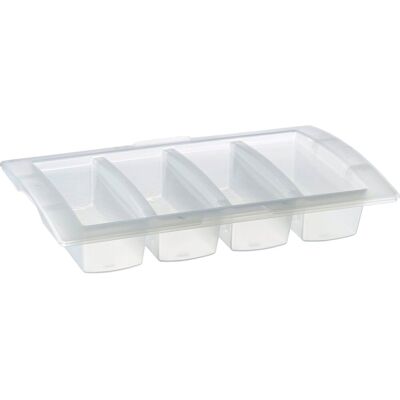 Araven Gastronádoba s víkem GN 1/1, PP, hloubka 100 mm, objem 8 l, 4 oddělení Araven Gastronádoba s víkem GN 1/1, PP, hloubka 100 mm, objem 8 l, 4 oddělení