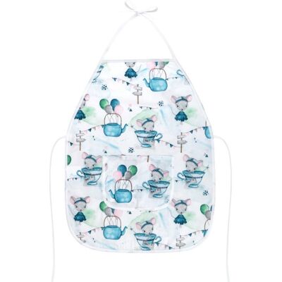 BELLATEX Zástěra dětská Adéla 47 × 60 cm ( 5-8 let ) 7850/095 myška v hrnečku BELLATEX Zástěra dětská Adéla 47 × 60 cm ( 5-8 let ) 7850/095 myška v hrnečku