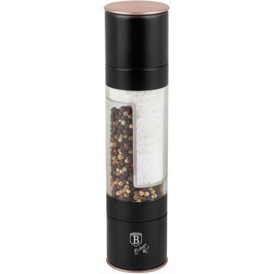 BERLINGERHAUS Mlýnek na pepř a sůl dvojitý, Black Rose Collection BERLINGERHAUS Mlýnek na pepř a sůl dvojitý, Black Rose Collection