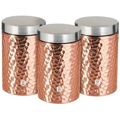 BERLINGERHAUS Dóza na potraviny sada 3 ks Primal Rosegold Metallic Line BERLINGERHAUS Dóza na potraviny sada 3 ks Primal Rosegold Metallic Line