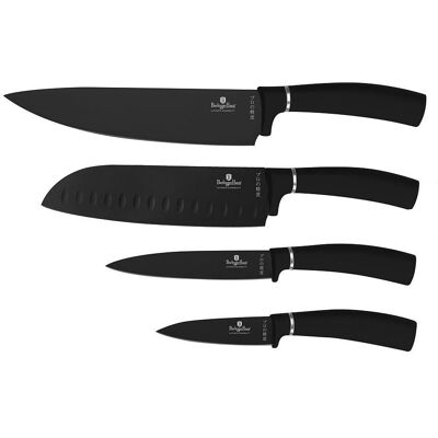 BERLINGERHAUS Sada nožů s nepřilnavým povrchem 4 ks Matte Black Collection BERLINGERHAUS Sada nožů s nepřilnavým povrchem 4 ks Matte Black Collection