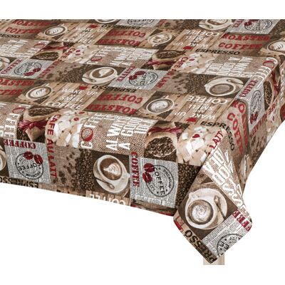 BELLATEX Ubrus EMA 560 120 × 140 cm, zrnková káva BELLATEX Ubrus EMA 560 120 × 140 cm, zrnková káva
