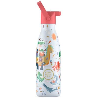 Cool Bottles dětská nerezová termolahev Kids Brave Vikings třívrstvá 350 ml 3D Cool Bottles dětská nerezová termolahev Kids Brave Vikings třívrstvá 350 ml 3D
