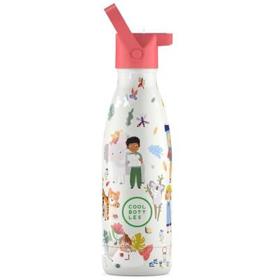 Cool Bottles dětská nerezová termolahev Kids Curious Explorers třívrstvá 350 ml 3D Cool Bottles dětská nerezová termolahev Kids Curious Explorers třívrstvá 350 ml 3D