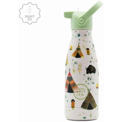 Cool Bottles Kids 3D Indian Tribe, třívrstvá, 260 ml Cool Bottles Kids 3D Indian Tribe, třívrstvá, 260 ml