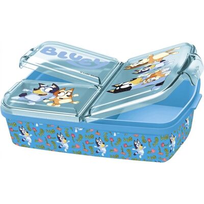 STOR Svačinový box s přihrádkami Bluey - kytičky STOR Svačinový box s přihrádkami Bluey - kytičky