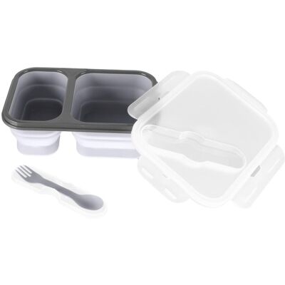 Zopa Svačinový box s příborem velký Dove Grey Zopa Svačinový box s příborem velký Dove Grey