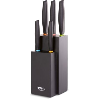 LAMART Sada 5ks nožů v bloku COLOR LT2158 LAMART Sada 5ks nožů v bloku COLOR LT2158