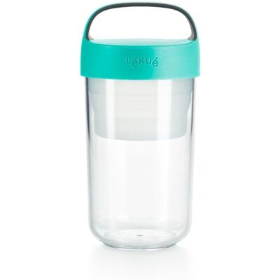 Lékué Velká Tyrkysová 600ml Obědová Krabička Lékué Velká Tyrkysová 600ml Obědová Krabička