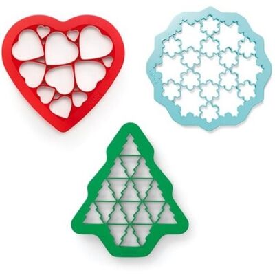 LEKUE Set vykrajovacích forem na sušenky Lékué Kit Cookie Cutters 3ks LEKUE Set vykrajovacích forem na sušenky Lékué Kit Cookie Cutters 3ks
