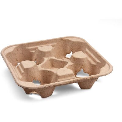 Wimex Papírový podnos na 4 kelímky, 22 × 22 × 4,5 cm - 50 ks Wimex Papírový podnos na 4 kelímky, 22 × 22 × 4,5 cm - 50 ks