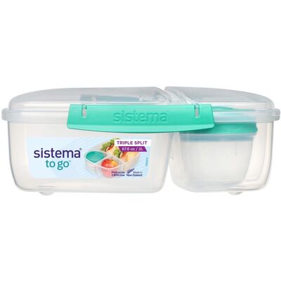 Sistema To Go Třídílná Obědová Krabička - Různé Barvy Sistema To Go Třídílná Obědová Krabička - Různé Barvy