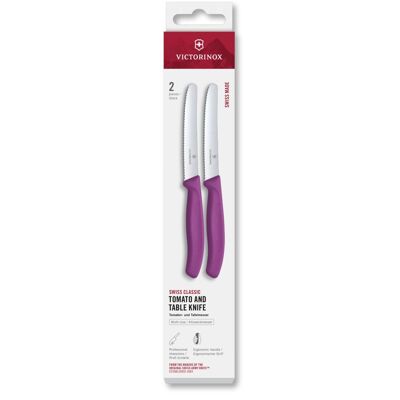 Victorinox Sada 2 ks nožů Swiss Classic 11 cm v krabičce, fialové Victorinox Sada 2 ks nožů Swiss Classic 11 cm v krabičce, fialové