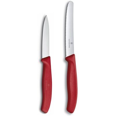 Sada kuchyňských nožů Victorinox Swiss Classic - Nerezová ocel, Červená Sada kuchyňských nožů Victorinox Swiss Classic - Nerezová ocel, Červená