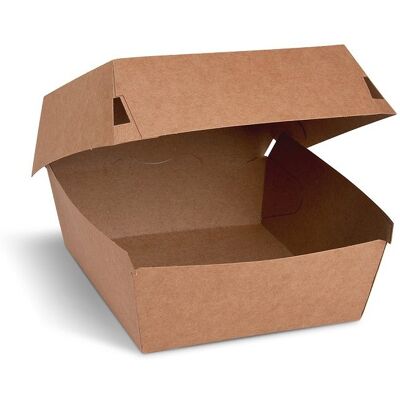 Wimex Burger box 115 × 115 × 78 mm, kraft - 100 ks Wimex Burger box 115 × 115 × 78 mm, kraft - 100 ks