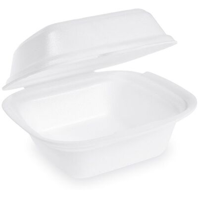 Wimex Pěnový burger box L, 145 × 133 × 75 mm, termo, bílý - 125 ks Wimex Pěnový burger box L, 145 × 133 × 75 mm, termo, bílý - 125 ks