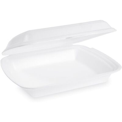 Wimex Pěnový menu box 900 ml, 241 × 207 × 69 mm, nedělený, bílý - 125 ks Wimex Pěnový menu box 900 ml, 241 × 207 × 69 mm, nedělený, bílý - 125 ks