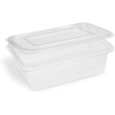Wimex Plastová miska s víčkem 1500 ml, hranatá - 50 ks Wimex Plastová miska s víčkem 1500 ml, hranatá - 50 ks