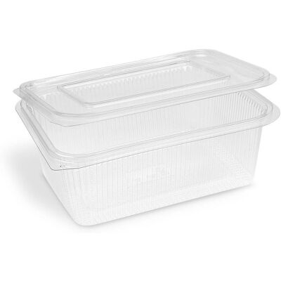 Wimex Plastová miska s víčkem 2000 ml, hranatá - 50 ks Wimex Plastová miska s víčkem 2000 ml, hranatá - 50 ks