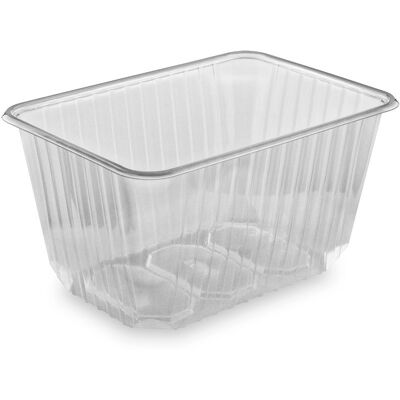Wimex Plastová vanička 1500 ml, 186 × 133 mm, hranatá, průhledná - 50 ks Wimex Plastová vanička 1500 ml, 186 × 133 mm, hranatá, průhledná - 50 ks