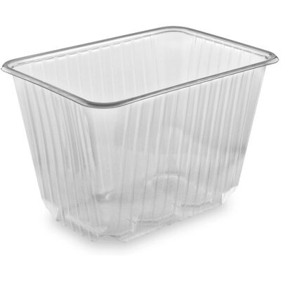 Wimex Plastová vanička 2000 ml, 186 × 133 mm, hranatá, průhledná - 50 ks Wimex Plastová vanička 2000 ml, 186 × 133 mm, hranatá, průhledná - 50 ks
