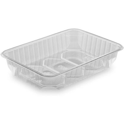 Wimex Plastová vanička 500 ml, 186 × 133 mm, hranatá, průhledná - 50 ks Wimex Plastová vanička 500 ml, 186 × 133 mm, hranatá, průhledná - 50 ks