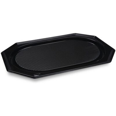 Wimex Plastový podnos 54 × 36 cm, oválný, černý - 10 ks Wimex Plastový podnos 54 × 36 cm, oválný, černý - 10 ks