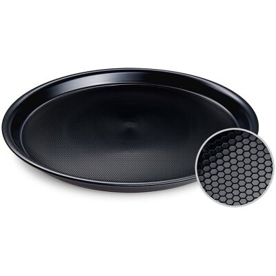 Wimex Plastový servírovací podnos průměr 37 cm, protiskluzový, černý Wimex Plastový servírovací podnos průměr 37 cm, protiskluzový, černý