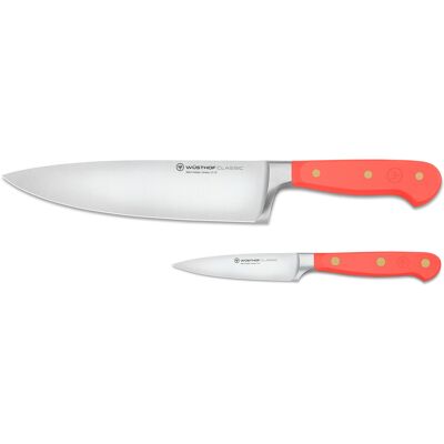 Wüsthof Sada 2 nožů CLASSIC COLOR Coral Peach Santoku a na zeleninu Wüsthof Sada 2 nožů CLASSIC COLOR Coral Peach Santoku a na zeleninu