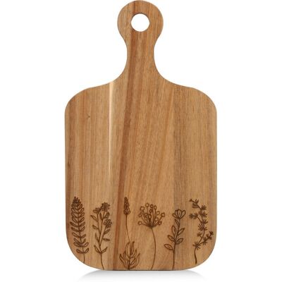 ZELLER Servírovací prkénko závěsné, motiv květiny 30 × 17 × 2 cm ZELLER Servírovací prkénko závěsné, motiv květiny 30 × 17 × 2 cm
