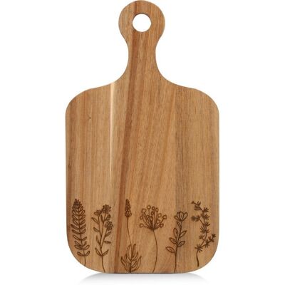 ZELLER Servírovací prkénko závěsné, motiv květiny 30 × 17 × 2 cm ZELLER Servírovací prkénko závěsné, motiv květiny 30 × 17 × 2 cm