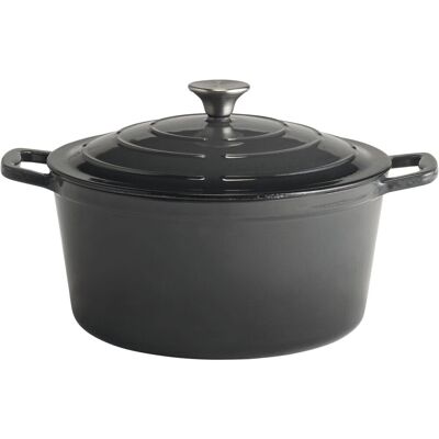 APS 5 Stars Hrnec s poklicí, výška 130 mm, průměr 280 mm, antracitový APS 5 Stars Hrnec s poklicí, výška 130 mm, průměr 280 mm, antracitový