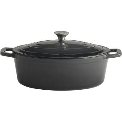 APS 5 Stars Pekáč s poklicí, oválný, 5 litru, výška 110 mm, antracitový APS 5 Stars Pekáč s poklicí, oválný, 5 litru, výška 110 mm, antracitový