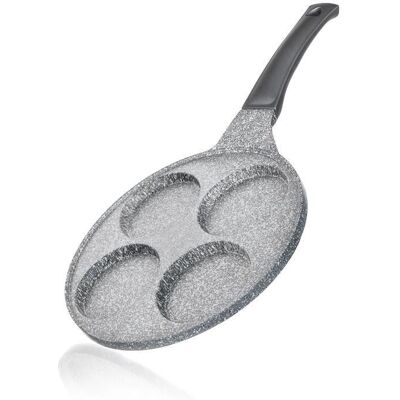 BANQUET Pánev na 4 lívance GRANITE Grey 26 cm BANQUET Pánev na 4 lívance GRANITE Grey 26 cm