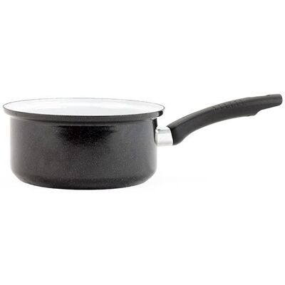 Belis Sfinx Standart smaltovaný rendlík s držadlem černý 14 cm, 0,8 l Belis Sfinx Standart smaltovaný rendlík s držadlem černý 14 cm, 0,8 l