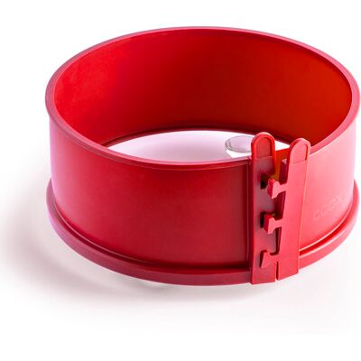COOX Forma Spring průměr 18 cm se skleněnou základnou a nožičkami, červená COOX Forma Spring průměr 18 cm se skleněnou základnou a nožičkami, červená