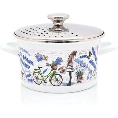 Metalac Smaltovaný hrnec s nerezovou poklicí Provance, 20 cm, 3,5 l Metalac Smaltovaný hrnec s nerezovou poklicí Provance, 20 cm, 3,5 l