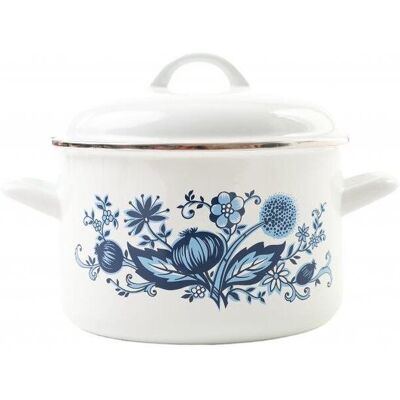 Metalac Hluboký smaltovaný hrnec Standard s poklicí, cibulák, 20 cm, 4 l Metalac Hluboký smaltovaný hrnec Standard s poklicí, cibulák, 20 cm, 4 l