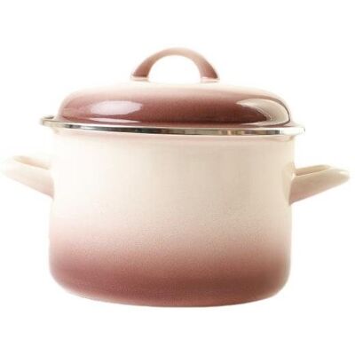 Metalac Hluboký smaltovaný hrnec Standard s poklicí, capuccino, 16 cm, 2 l Metalac Hluboký smaltovaný hrnec Standard s poklicí, capuccino, 16 cm, 2 l