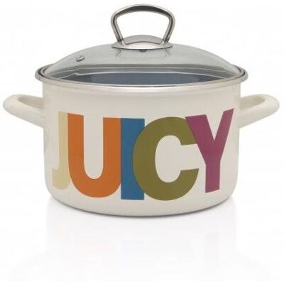 Metalac Hluboký smaltovaný hrnec Standard s poklicí Juicy_Tasty, 16 cm, 2 l Metalac Hluboký smaltovaný hrnec Standard s poklicí Juicy_Tasty, 16 cm, 2 l