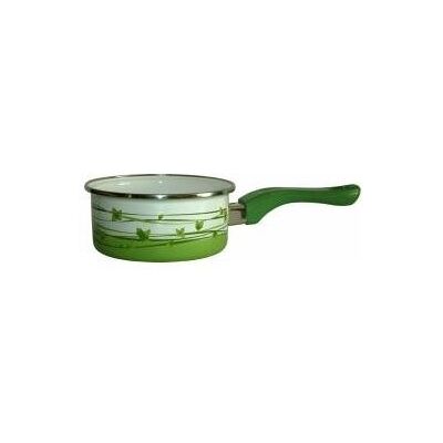 Metalac Smaltovaný rendlík s bakelitovou ručkou, tráva, 12 cm, 0,5 l Metalac Smaltovaný rendlík s bakelitovou ručkou, tráva, 12 cm, 0,5 l