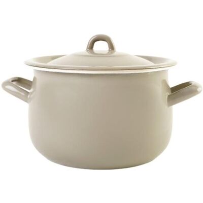 Olymp Klasik smaltovaný baněný s poklicí 18 cm 3,6 l Elegant Grey Olymp Klasik smaltovaný baněný s poklicí 18 cm 3,6 l Elegant Grey