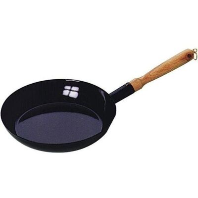 Riess Pánev smaltovaná 24 cm, dřevěná rukojeť Riess Pánev smaltovaná 24 cm, dřevěná rukojeť
