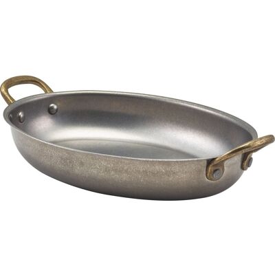 GENWARE Servírovací hrnec oválný, nerez Vintage, objem 0,7 l, výška 4 cm GENWARE Servírovací hrnec oválný, nerez Vintage, objem 0,7 l, výška 4 cm