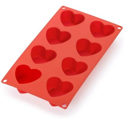 LEKUE Silikonová forma na dezerty ve tvaru srdíčka Lékué Heart Mould LEKUE Silikonová forma na dezerty ve tvaru srdíčka Lékué Heart Mould