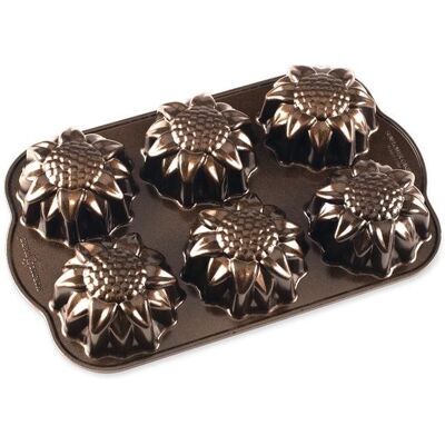 Nordic Ware 6 ks slunečnice hnědá Nordic Ware 6 ks slunečnice hnědá