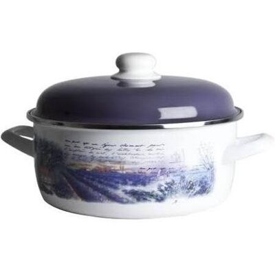 Metalac levandule, mělký kastrol Standard s poklicí 18 cm, 2,2 l Metalac levandule, mělký kastrol Standard s poklicí 18 cm, 2,2 l