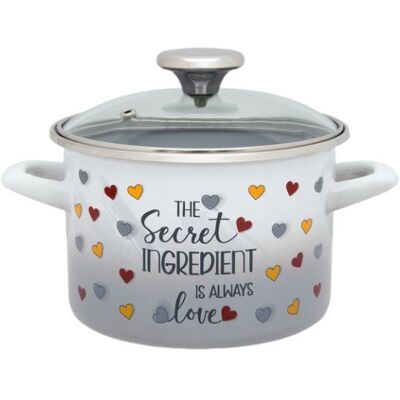 Metalac LOVE, Hrnec s nerez poklicí 20 cm, 3,5 l Metalac LOVE, Hrnec s nerez poklicí 20 cm, 3,5 l