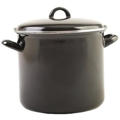 Olymp Hrnec s poklicí 24 cm, 9 l, černý Olymp Hrnec s poklicí 24 cm, 9 l, černý