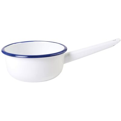Olymp, Rendlík 16 cm, 1,5 l, bílý s modrým lemem 154/01b Olymp, Rendlík 16 cm, 1,5 l, bílý s modrým lemem 154/01b